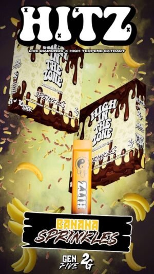 Hitz Banana Sprinkles Gen 5 Disposable, Hitz Gen 5 2g disposable