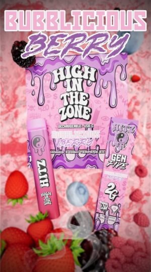 Hitz Bubblicious Berry Gen 5 Disposable, Hitz Gen 5 2g disposable