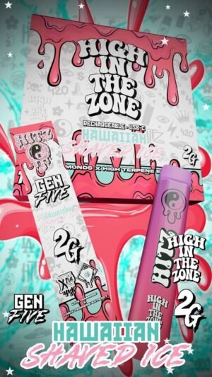 Hitz Hawaiian Shaved Gen 5 Disposable, Hitz Gen 5 2g disposable