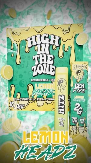 Hitz Lemon Headz Gen 5 Disposable, Hitz Gen 5 2g disposable