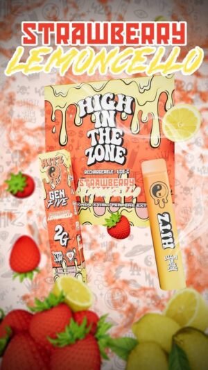 Hitz Strawberry Lemon Gen 5 Disposable, Hitz Gen 5 2g disposable