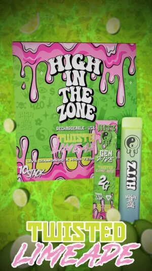 Hitz Twisted Limeade Gen 5 Disposable, Hitz Gen 5 2g disposable