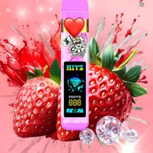 Hitz Sparkling Strawberry (Indica), Hitz Gen 7 2g live diamonds disposable